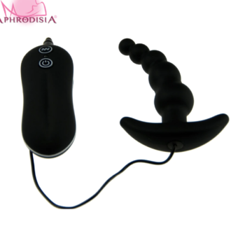 Enna Ribb 12 Modes Black Anal Butt Plug AWKABP-01