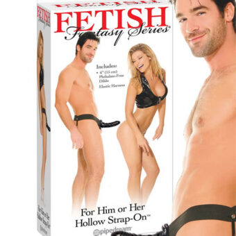 Vibrating Black Hollow Strapon For Male AWKSO-05