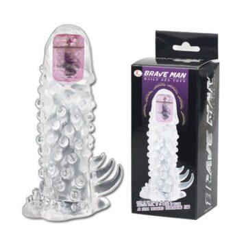 Brave Man Cristal Vibrating Penis Sleeve AWKPES-08